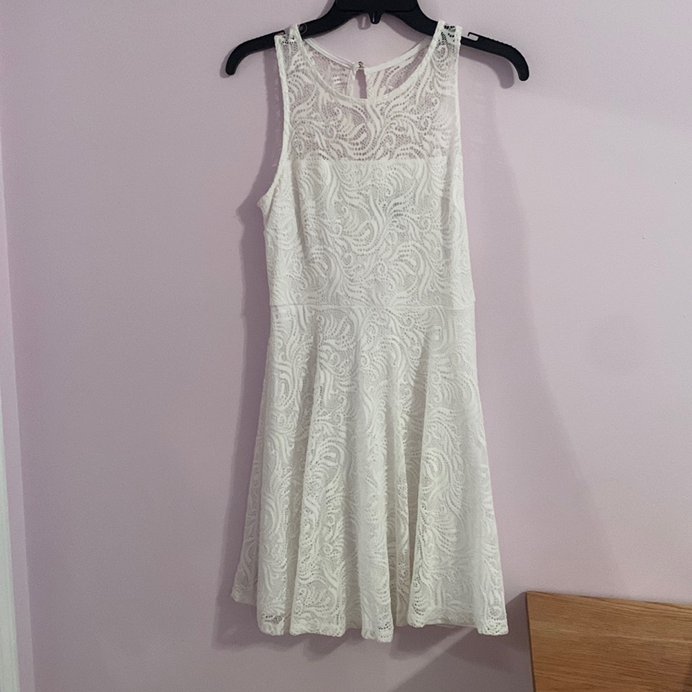 White A-line dress